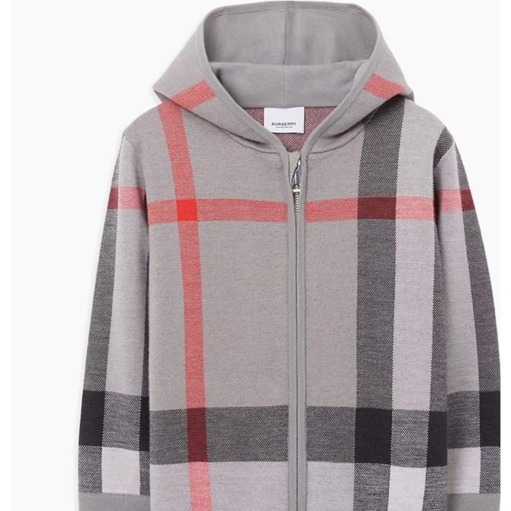 NWT- Burberry Zip-Up Hoodie 6Y